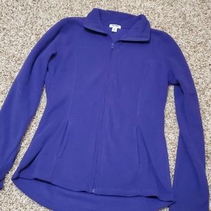 Tall purple fleece jacket